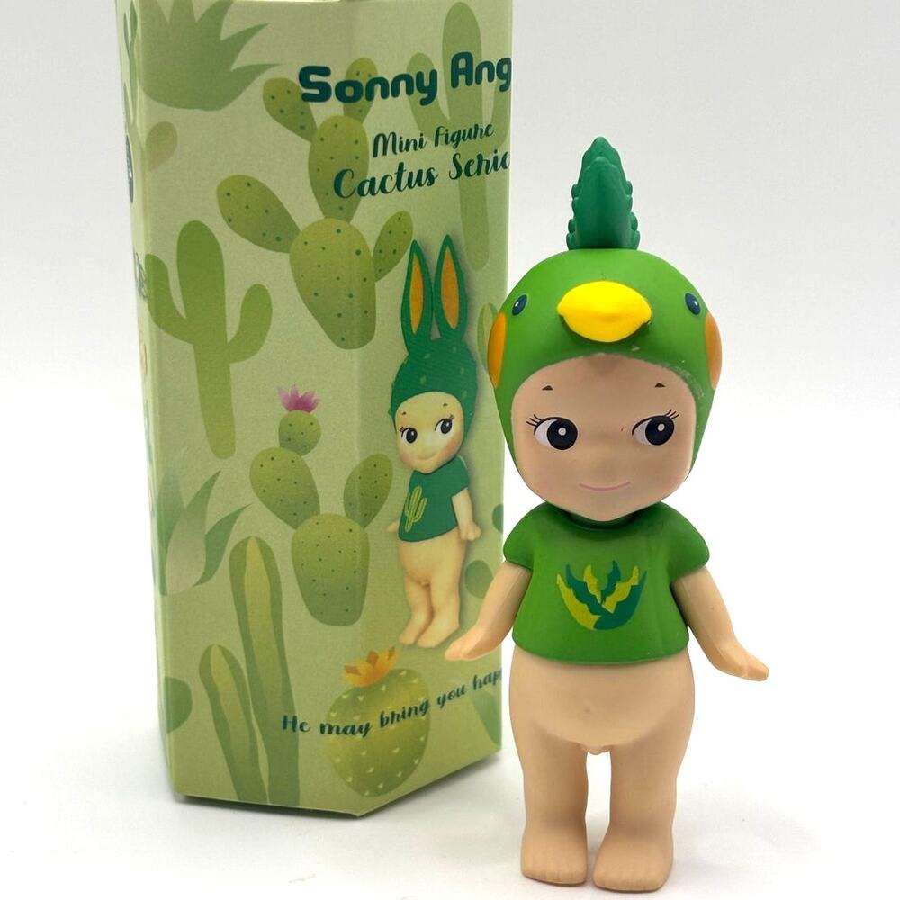 New Kewpie/Angel Mini Figure, Green Parrot Costume, Open Blind Box Style